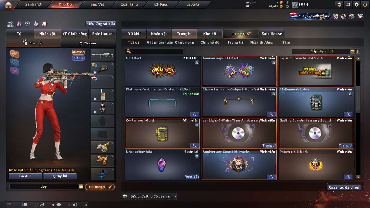 shop acc cf uy tin gia re